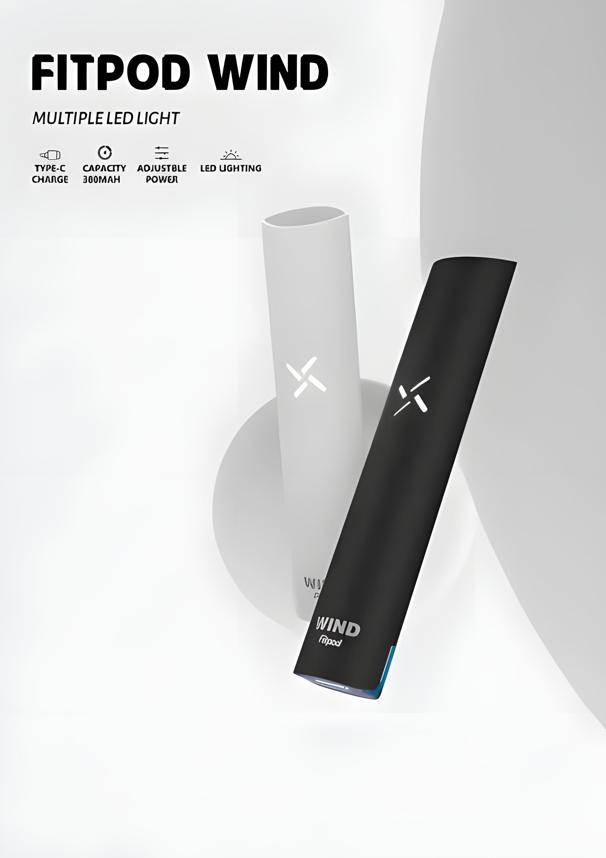Fitpod Wind 氣流桿 一代發光主機 四檔調節 通配一代煙彈 產品圖片 2 Fitpod Wind 氣流桿 一代發光主機 四檔調節 通配一代煙彈 產品圖片 2